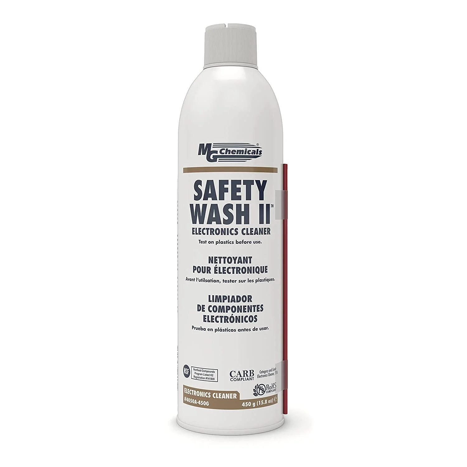 MG Chemicals 4050A-250G Safety II Wash Electronics Cleaner, Aerosol, 16 oz.