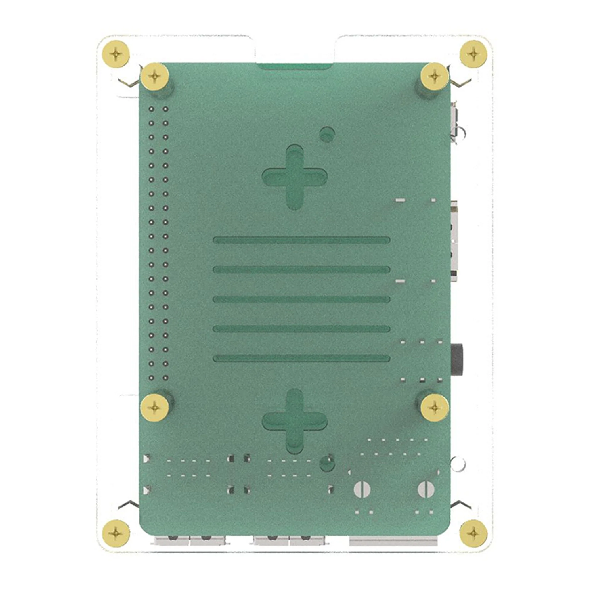 Micro Connectors RAS-PCS06 Acrylic Stackable Raspberry Pi 5, Pi 4 & Pi 3 Case with Fan - Image 3