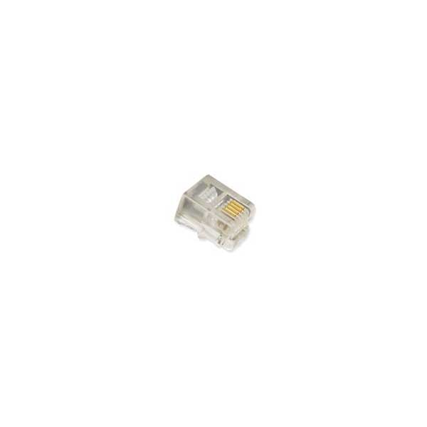 Mini Modular Plug - 4P4C - Solid / Stranded