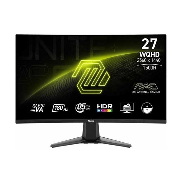 MSI 27" 16:9 QHD 180Hz Curved Gaming LED Monitor - Black (MAG27CQ6F)