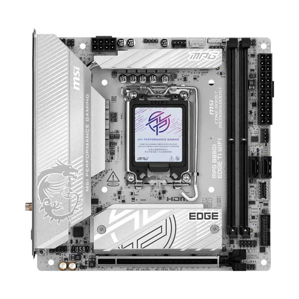 MSI MPG B860I EDGE TI WIFI Gaming Desktop Motherboard - Intel B860 Chipset - Mini ITX - Image 2