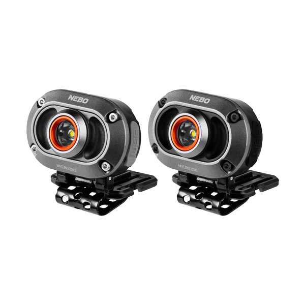 NEBO MYCRO 250 Lumens Rechargeable LED Headlamp & Cap Light | 2-Pack | NEB-HLP-1010