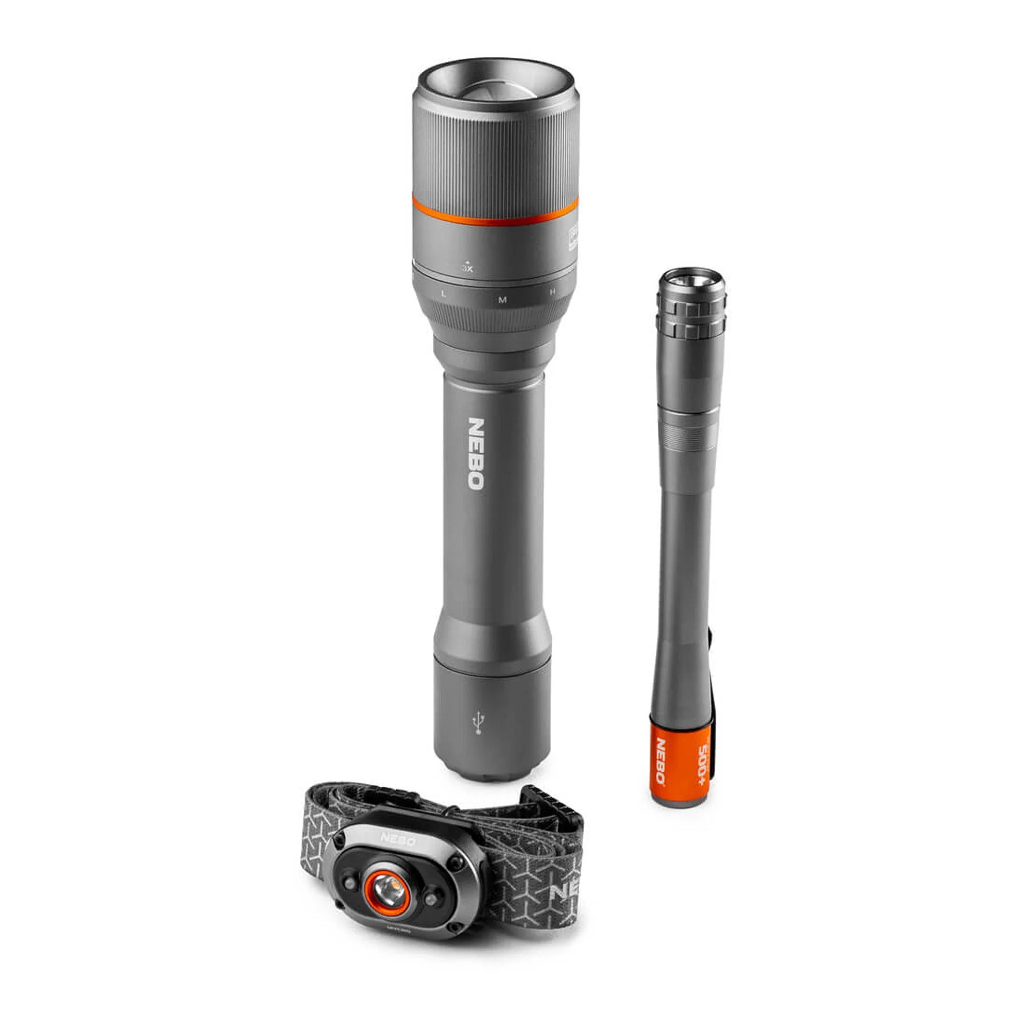 NEBO NEB-BND-0003 3-Piece Essentials Rechargeable Lighting Kit