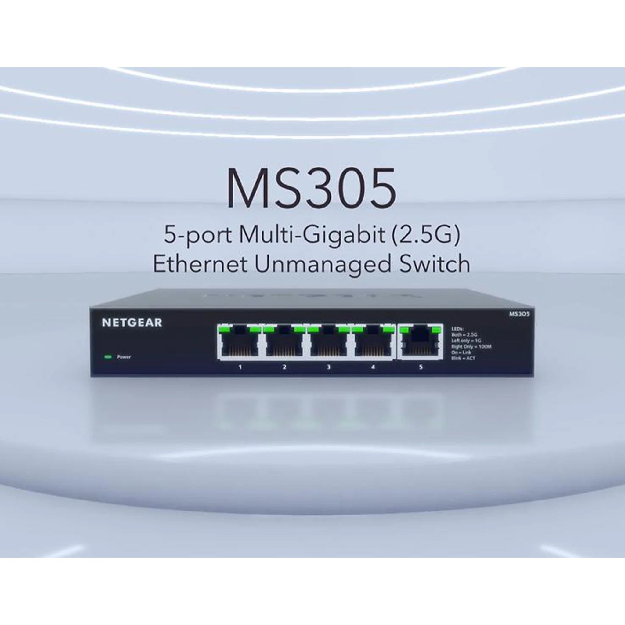 NETGEAR MS305-100NAS 5-Port Multi-Gigabit (2.5G) Ethernet Unmanaged Switch - Image 3