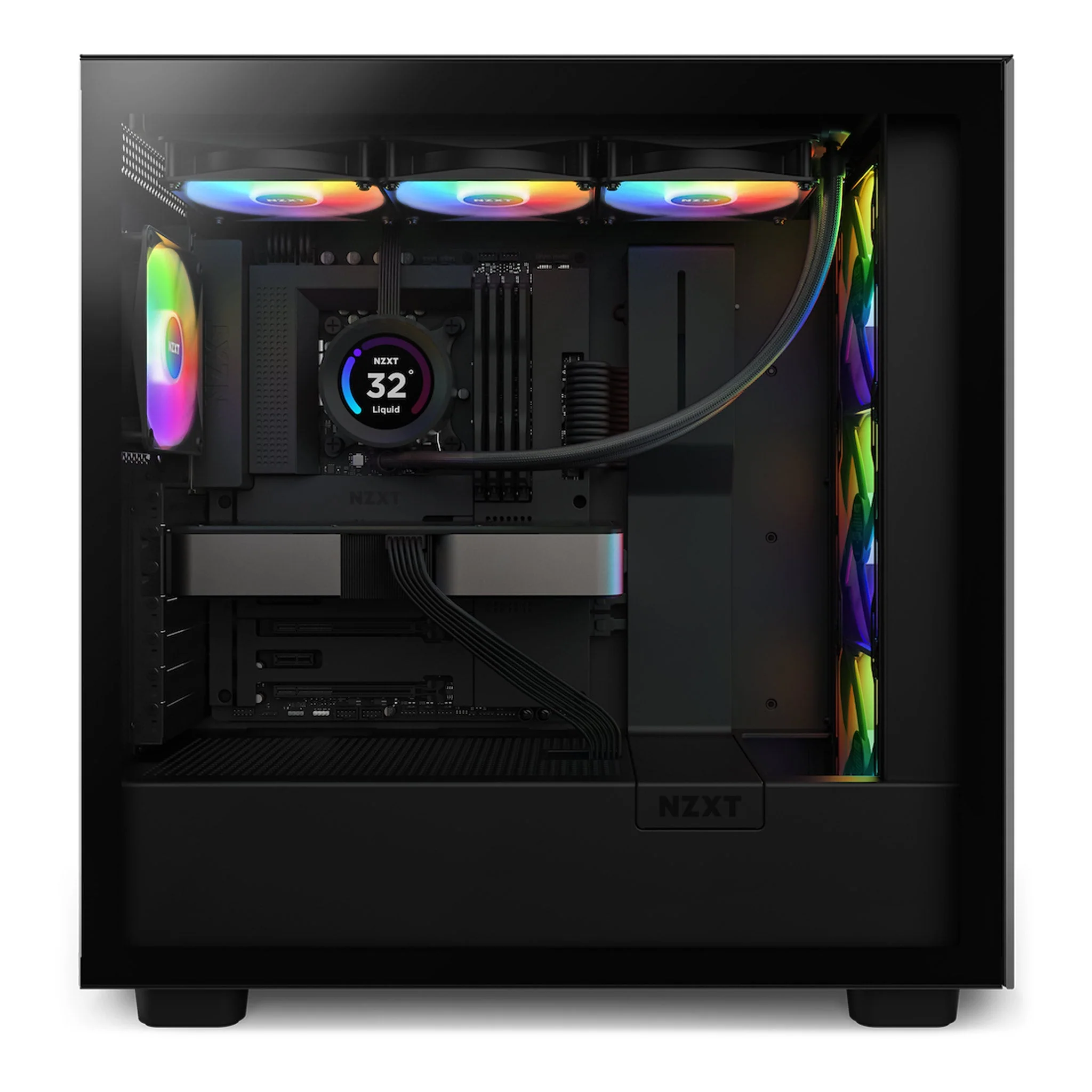 NZXT RL-KR36E-B1 Kraken Elite 360 RGB 360mm AIO Liquid Cooler with LCD Display and RGB Fans - Black - Image 5