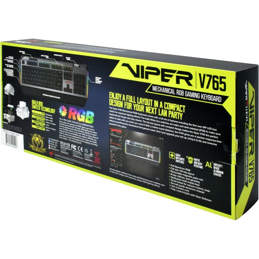 Patriot PV765MBWUXMGM Viper V765 RGB Mechanical Gaming Keyboard - Image 9