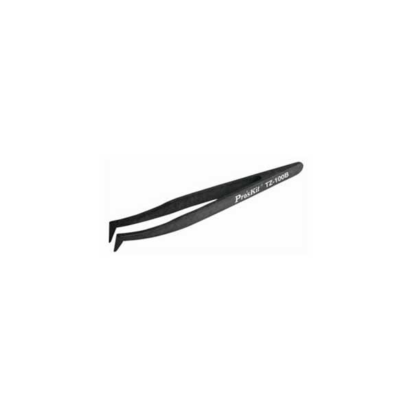 Pro'sKit ESD Safe Tweezers - Curved Tip