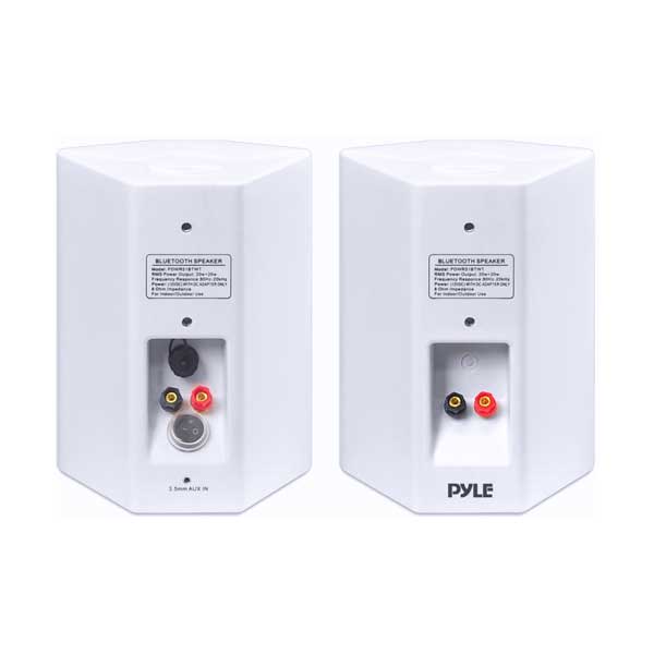 Pyle PDWR51BTWT 5.25" White Indoor/Outdoor Wall Mount Waterproof & Bluetooth Speakers - Image 2