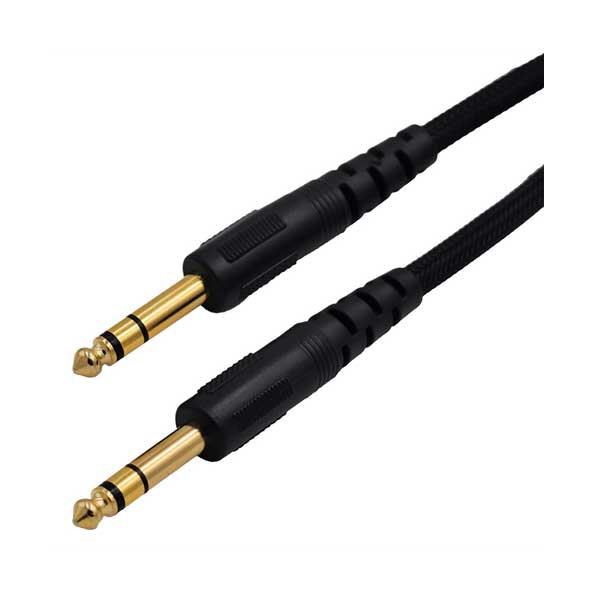 QVS 3ft Balanced TRS Interconnect Nylon-Braided Shielded Audio Cable | TRS-N03