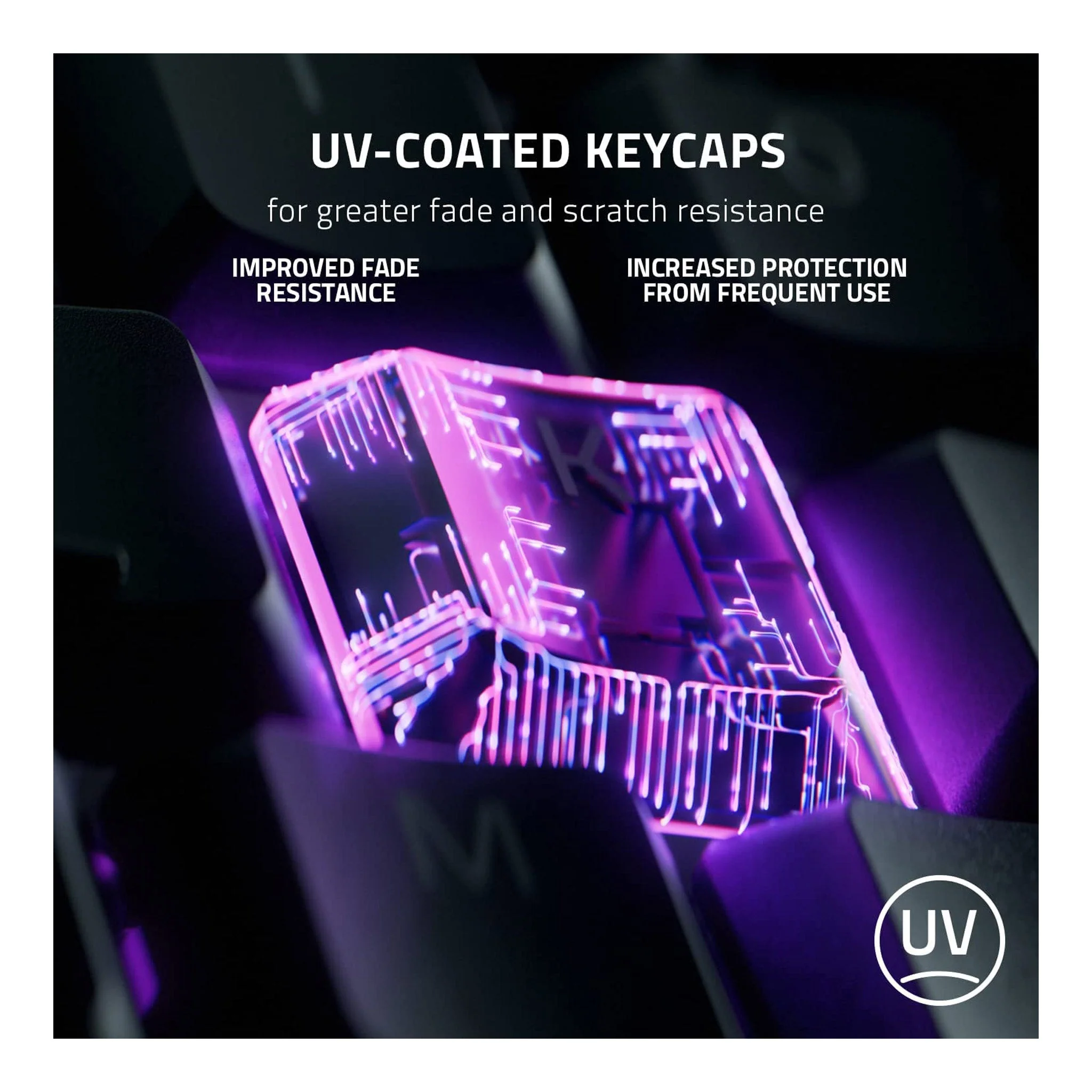 Razer RZ03-04460200-R3U1 Ornata V3 Low-Profile Mecha-Membrane RGB Gaming Keyboard - Image 4