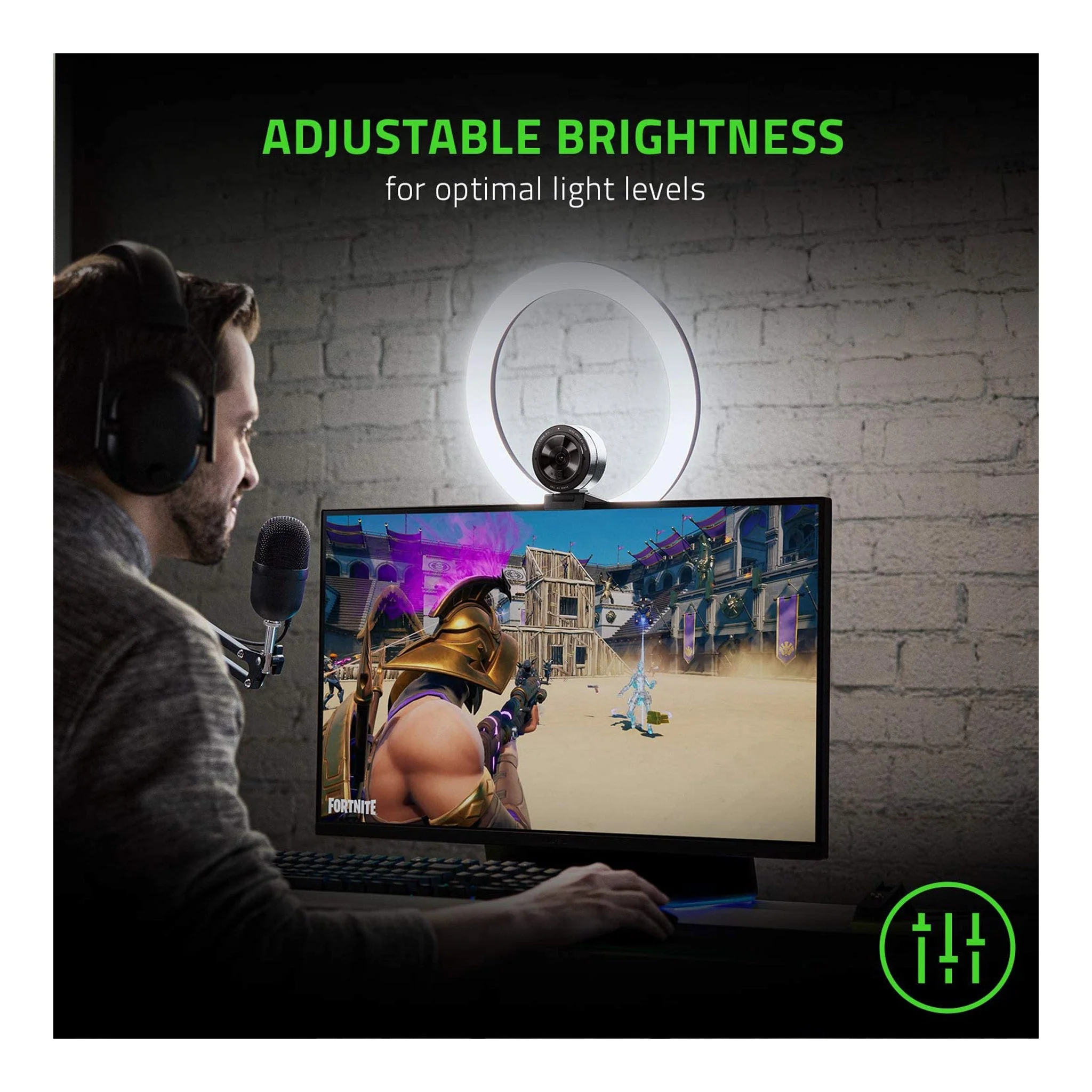 Razer RZ19-03660100-R3M1 12" USB LED SMD Ring Light with Tripod Stand - Image 5