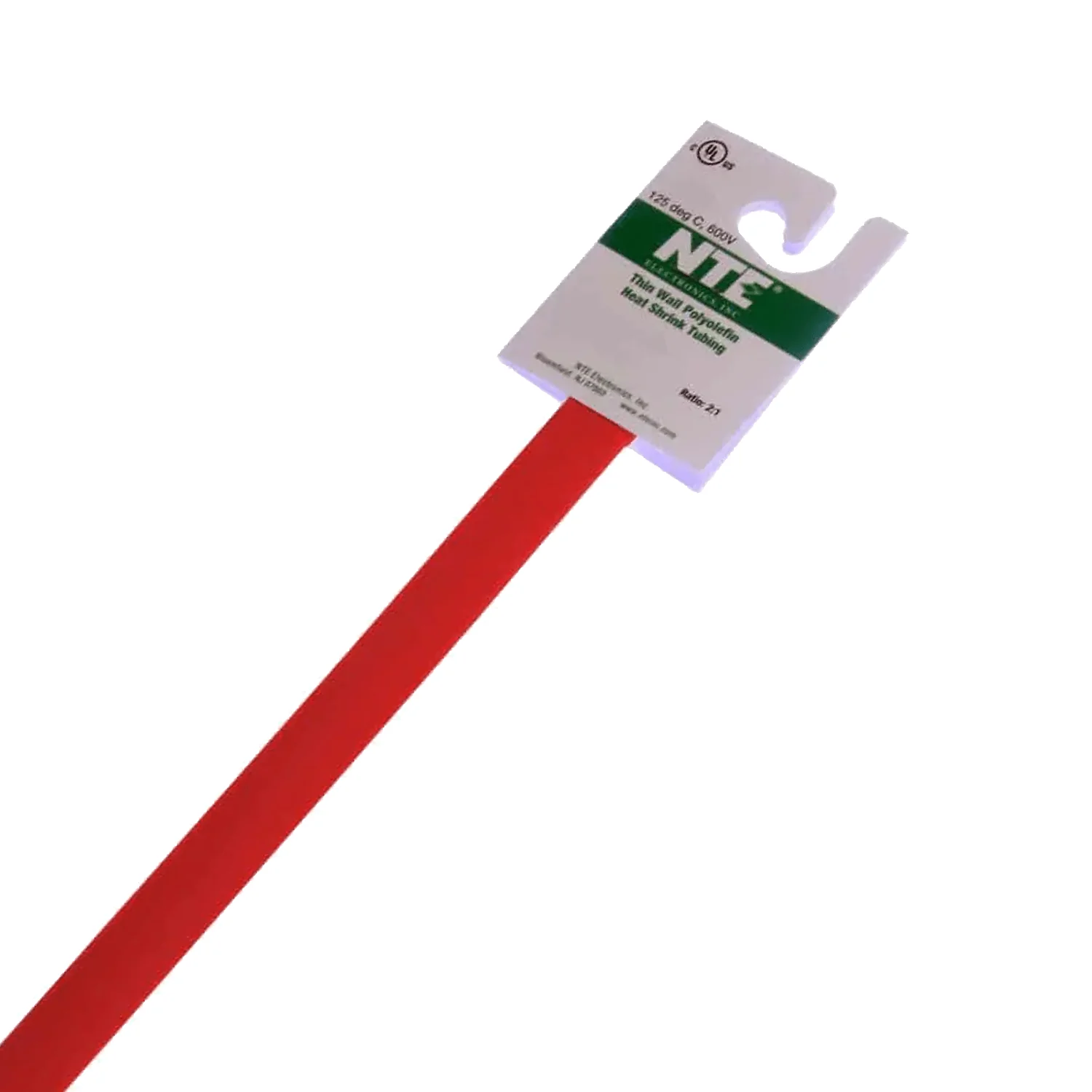 1 Inch Thin Wall Heat Shrink, 2:1, Red, 4FT