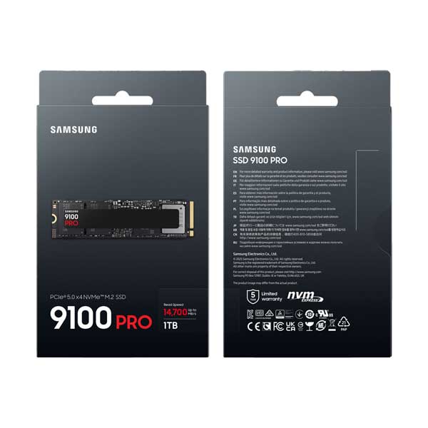 Samsung 1TB 9100 PRO PCIe 5.0 NVMe M.2 Solid State Drive (MZ/VAP1T0B/AM) - Image 2