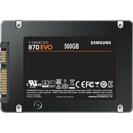 Samsung MZ-77E500E 500GB 2.5in 870 EVO SATA III Internal V-NAND SSD - Image 3