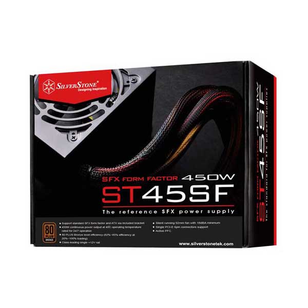 SilverStone ST45SF-V3 450W 80 Plus Bronze SFX Power Supply - Image 4
