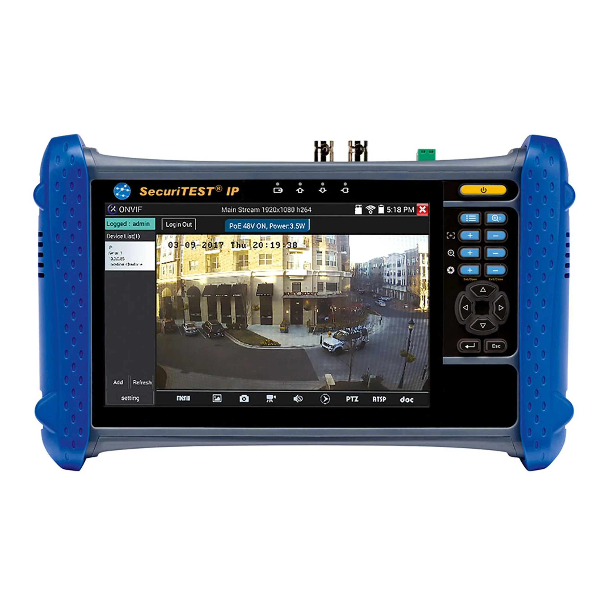 Simply45 ST-171000 SimplyTest SecuriTEST IP Digital/ Analog/HD Coax CCTV Tester - Image 2