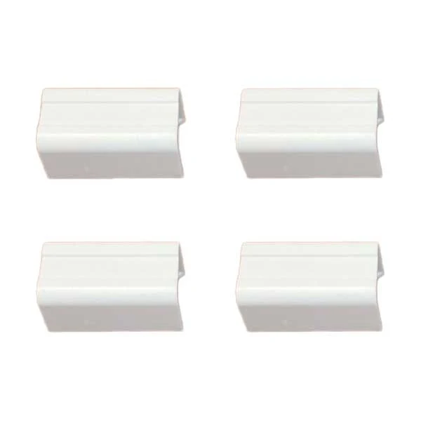 SR Components 1-1/4" Joint Cover Connectors for Raceway - White 4-Pack (125JCW4)