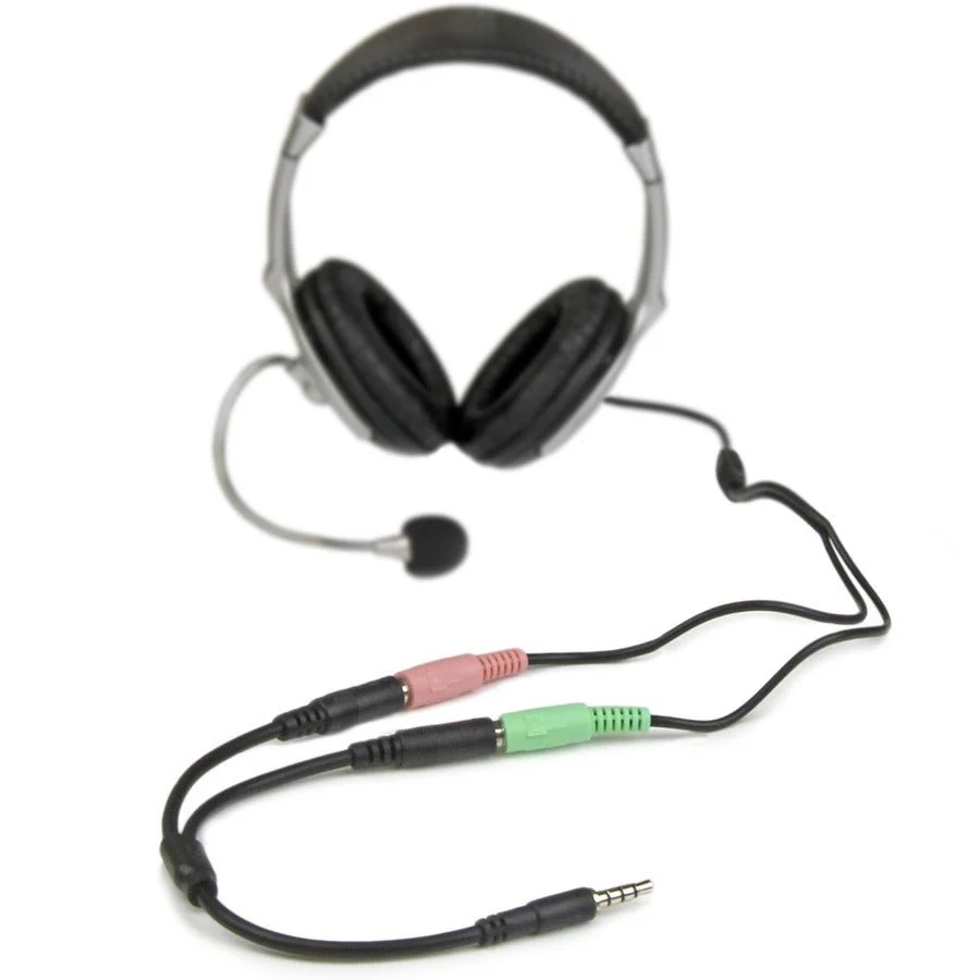StarTech 3.5mm TRRS to Dual TRS Headset Splitter Cable - Image 3