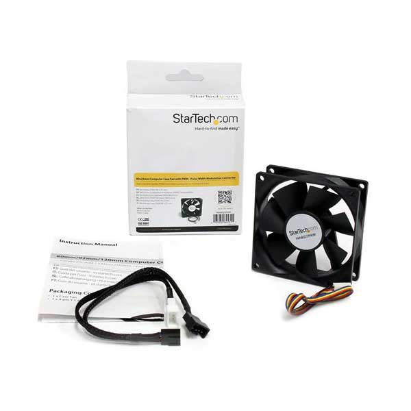 StarTech FAN8025PWM 80x25mm Computer Case Fan with Pulse Width Modulation Connector (PWM) - Image 3