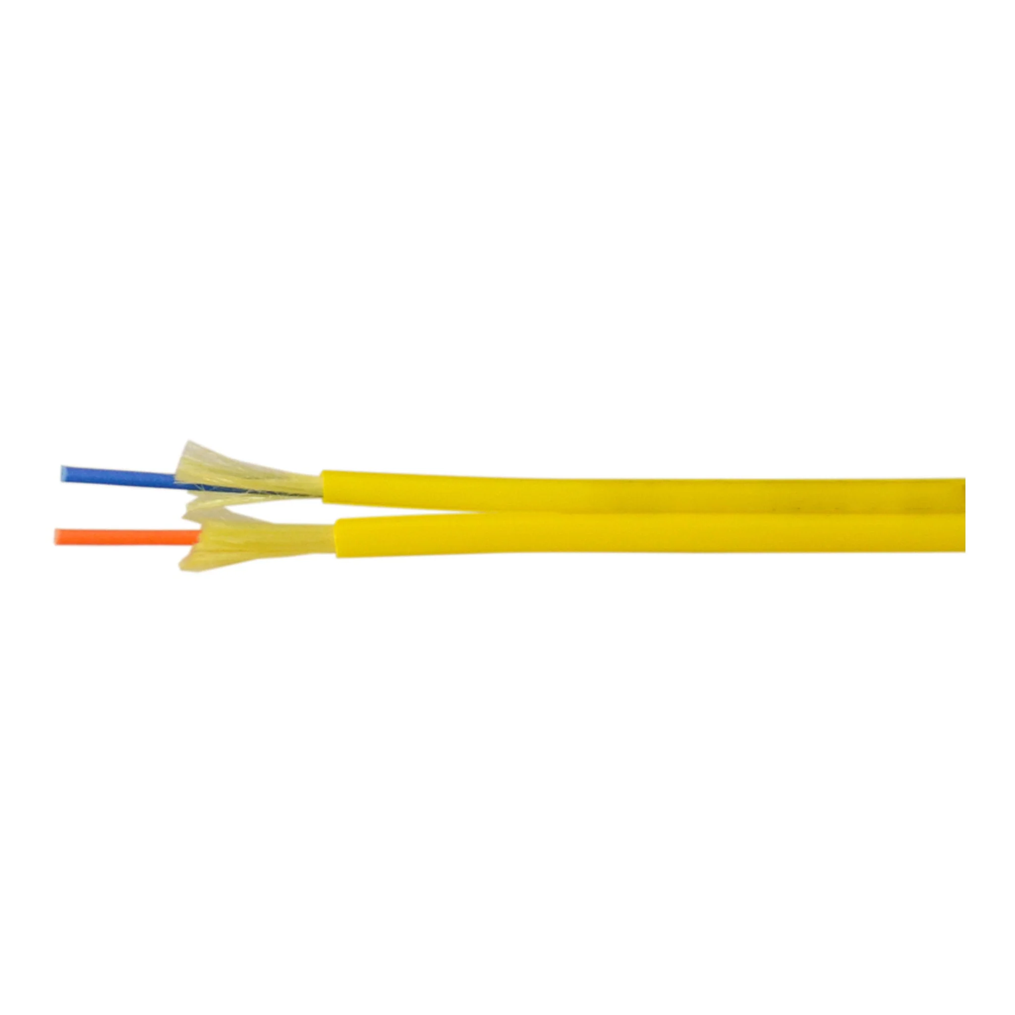 TechLogix S2I-2Z2-R-YL-1000 2-Strand Indoor 2x2mm Zip Cord Riser Jacket Single Mode OS2 ECOFiber Optic Cable - Yellow - 1000' (304m)