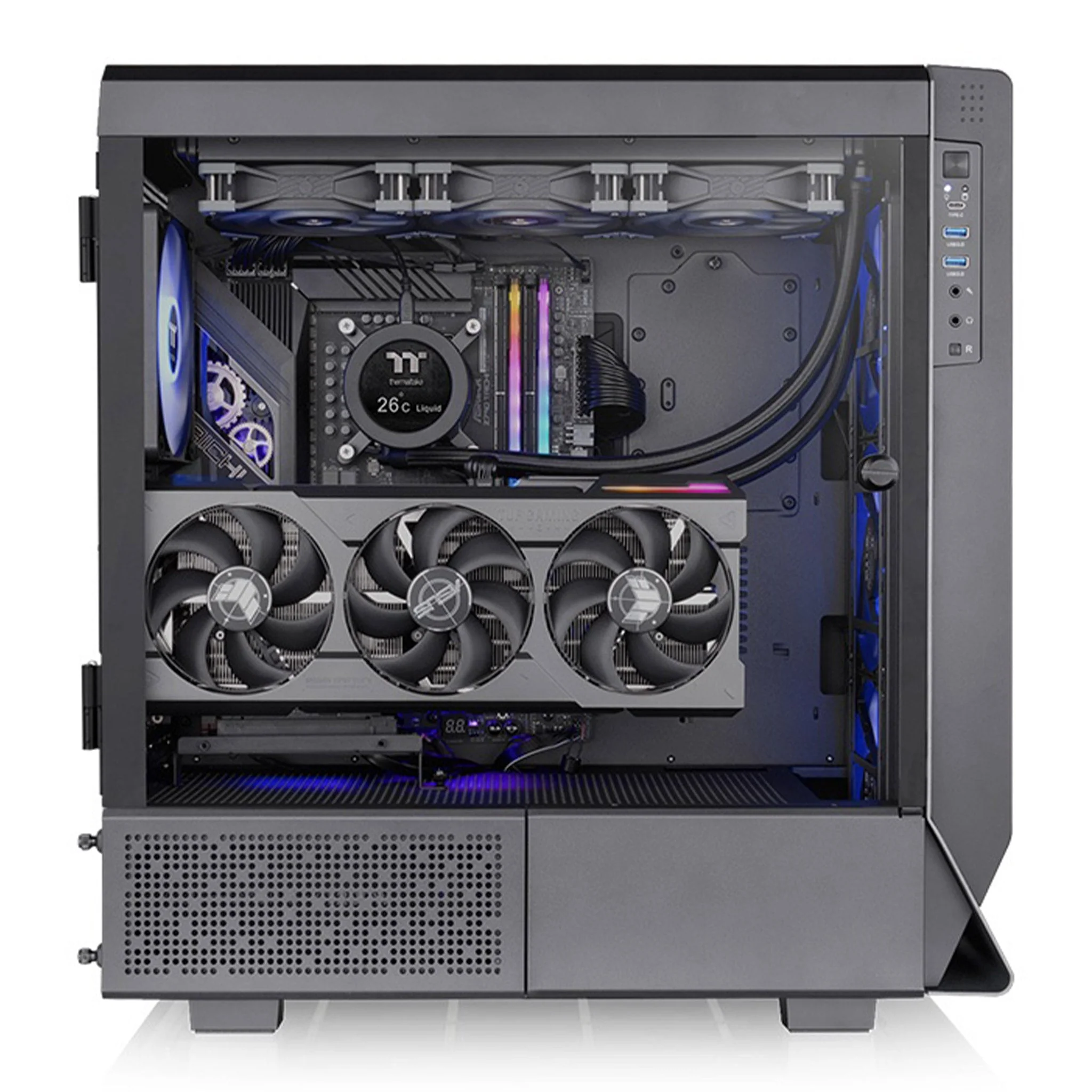 Thermaltake CA-1X5-00M1WN-00 Ceres 500 TG ARGB Mid Tower Chassis - Image 3