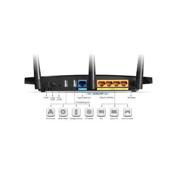 TP-Link ARCHERC7 AC1750 Wireless Dual Band Gigabit Router - Image 3