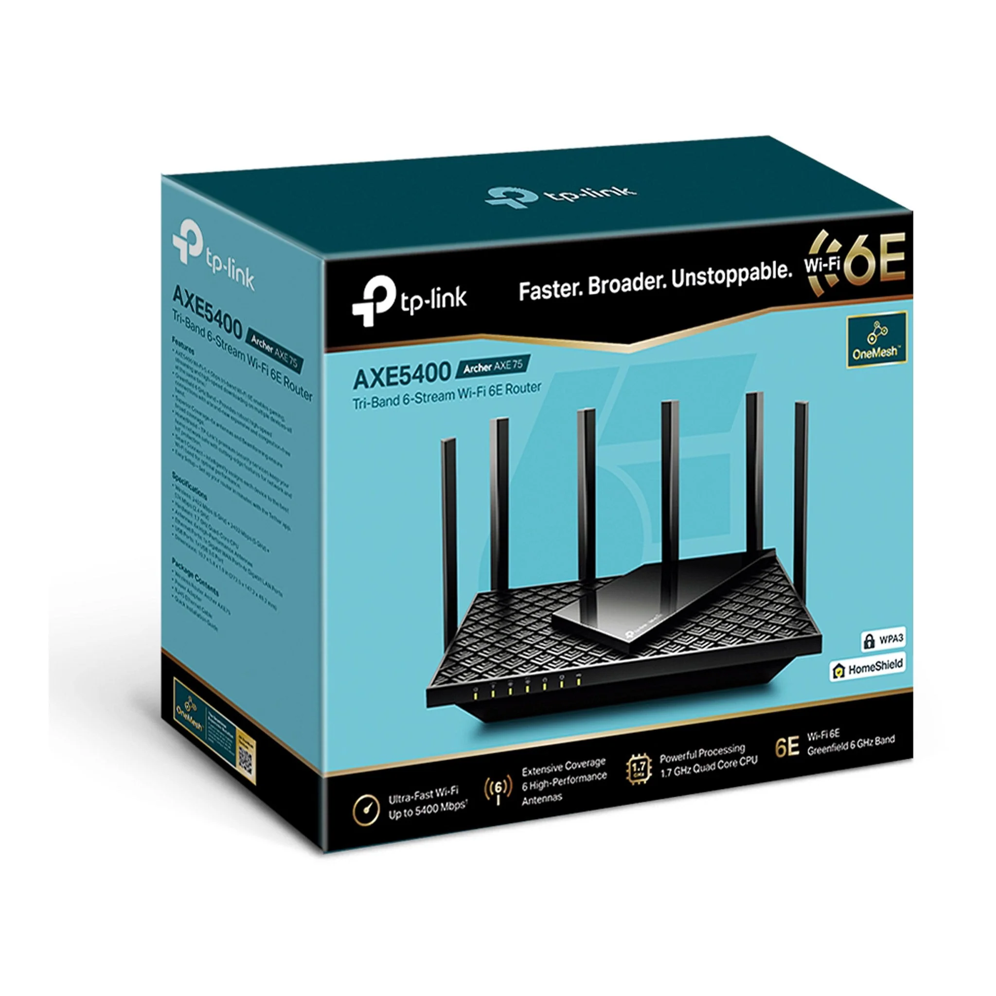 TP-Link ARCHER AXE5400 Tri-Band Gigabit Wi-Fi 6E Router - Image 4