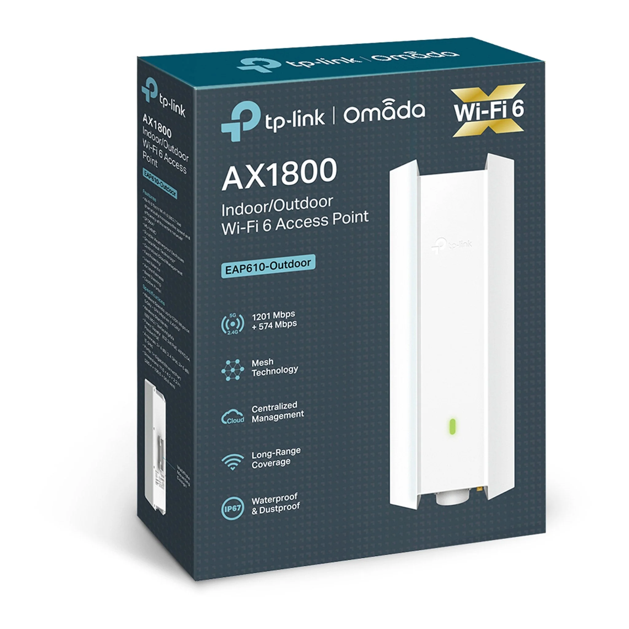 TP-Link EAP610-OUTDOOR AX1800 Indoor/Outdoor WiFi 6 Access Point - Image 5