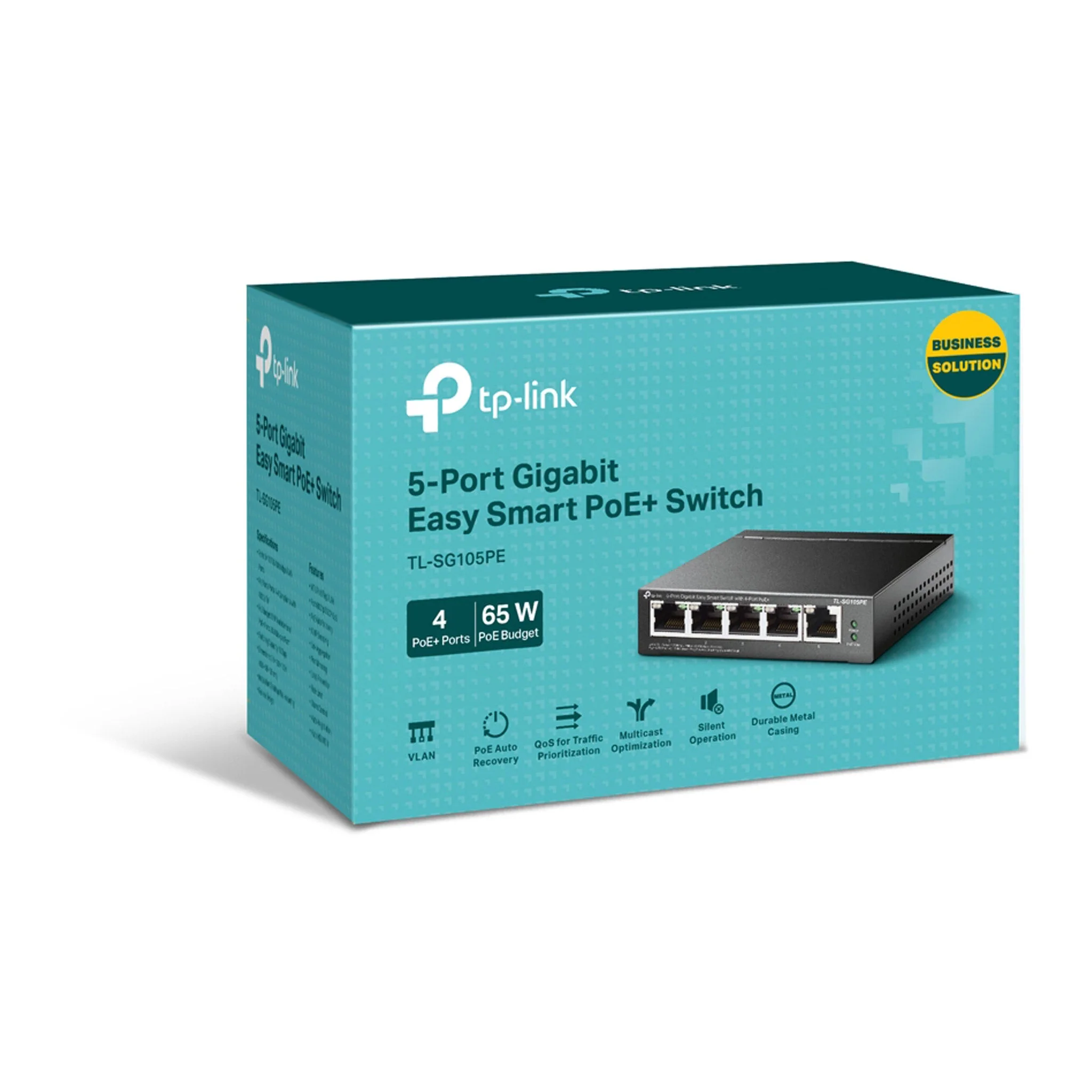 TP-Link TL-SG105PE 5-Port Gigabit Easy Smart Switch with 4 PoE+ Ports - Image 4