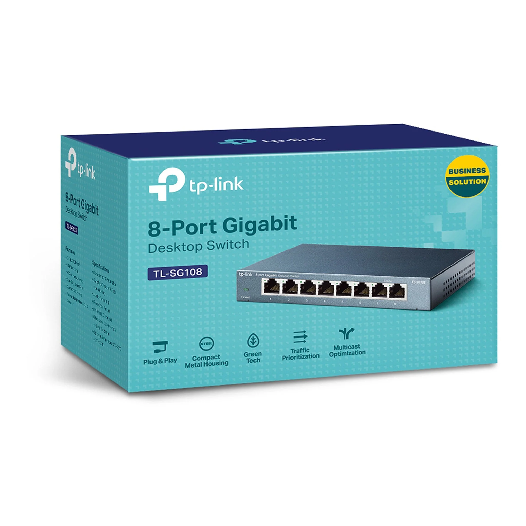 TP-Link TL-SG608 8-Port Gigabit Desktop Switch - Image 3