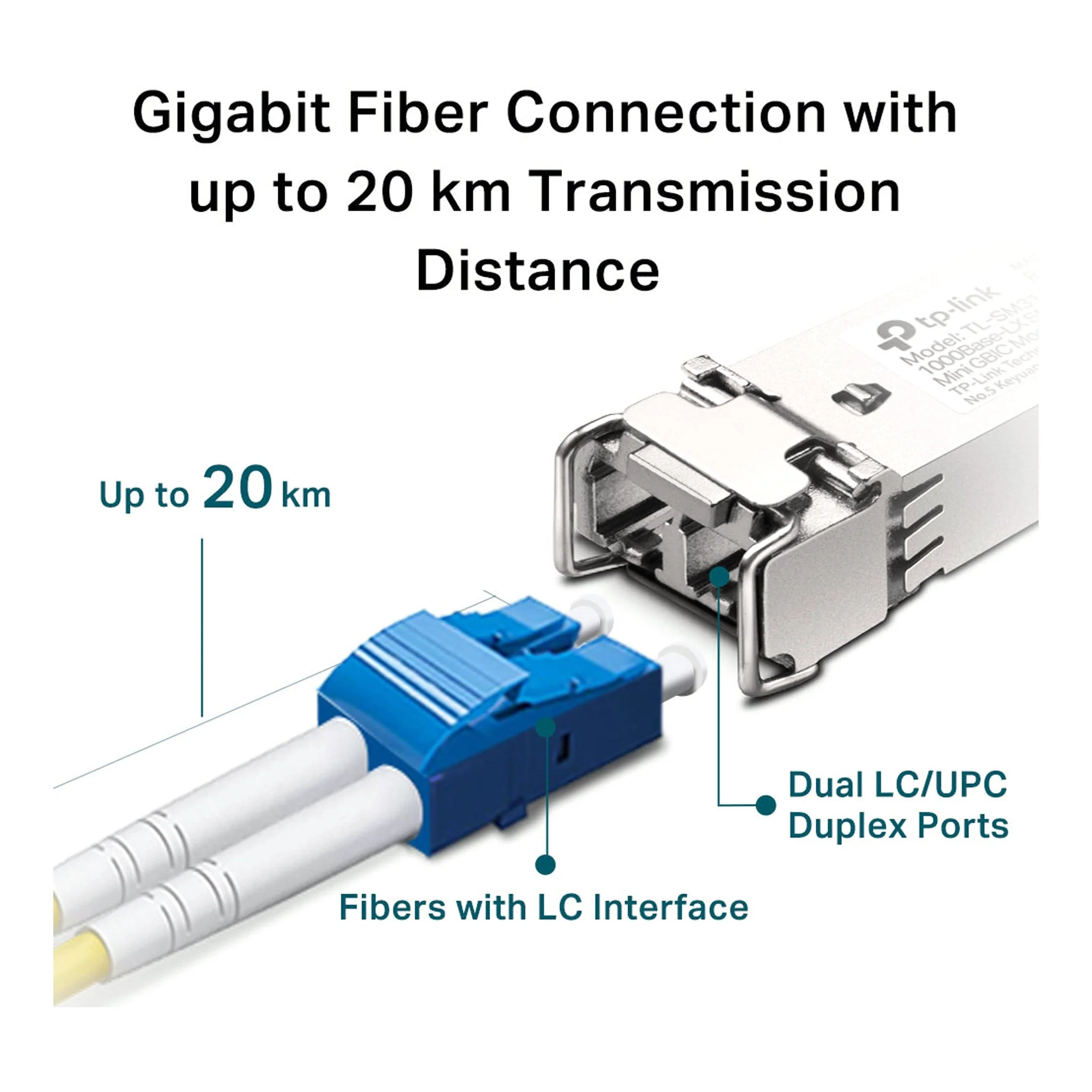 TP-Link TL-SM311LS Single-Mode Fiber MiniGBIC Gigabit SFP Module - Image 5