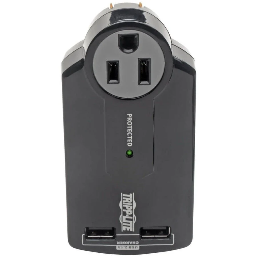 Tripp Lite Travel Surge 3 Outlet USB Charger Tablet Smartphone Ipad Iphone - Image 2