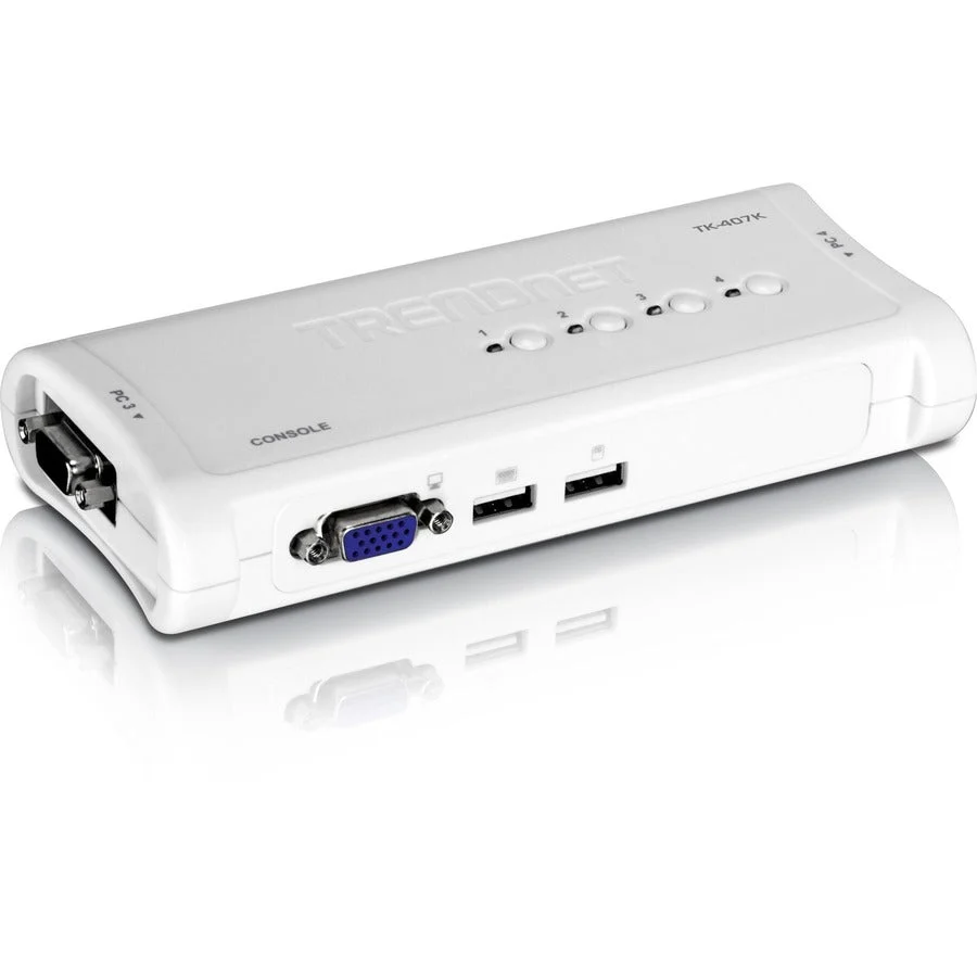 TRENDnet TK-407K 4-Port USB KVM Switch Kit