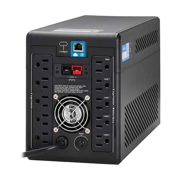 Tripp Lite 10-Outlet 1440VA 1000W 120V Line-Interactive Cloud-Connected UPS with Remote Monitoring - (SMART1500LCDTXC) - Image 2