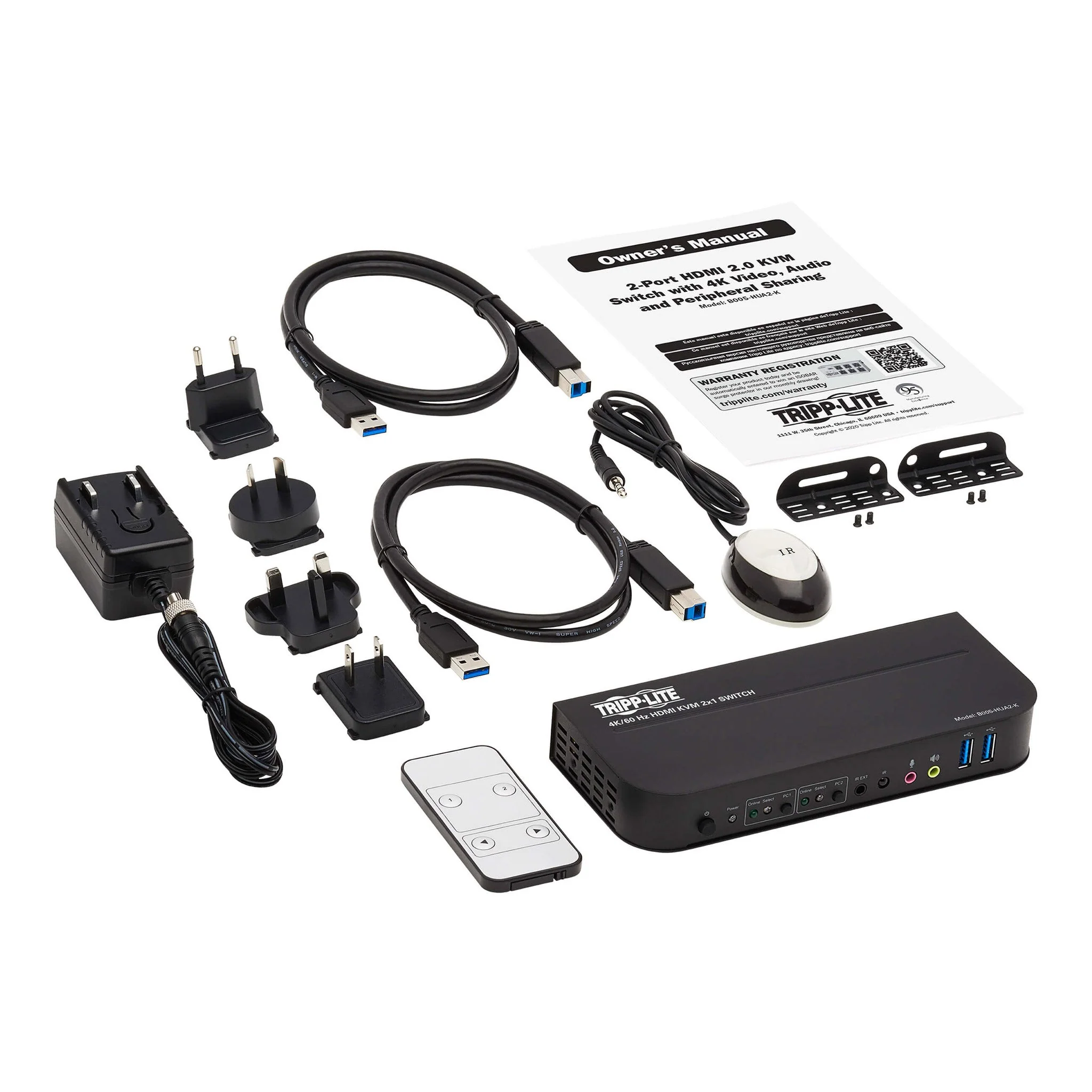 Tripp Lite B005-HUA2-K 2-Port HDMI/USB KVM Switch - Image 6