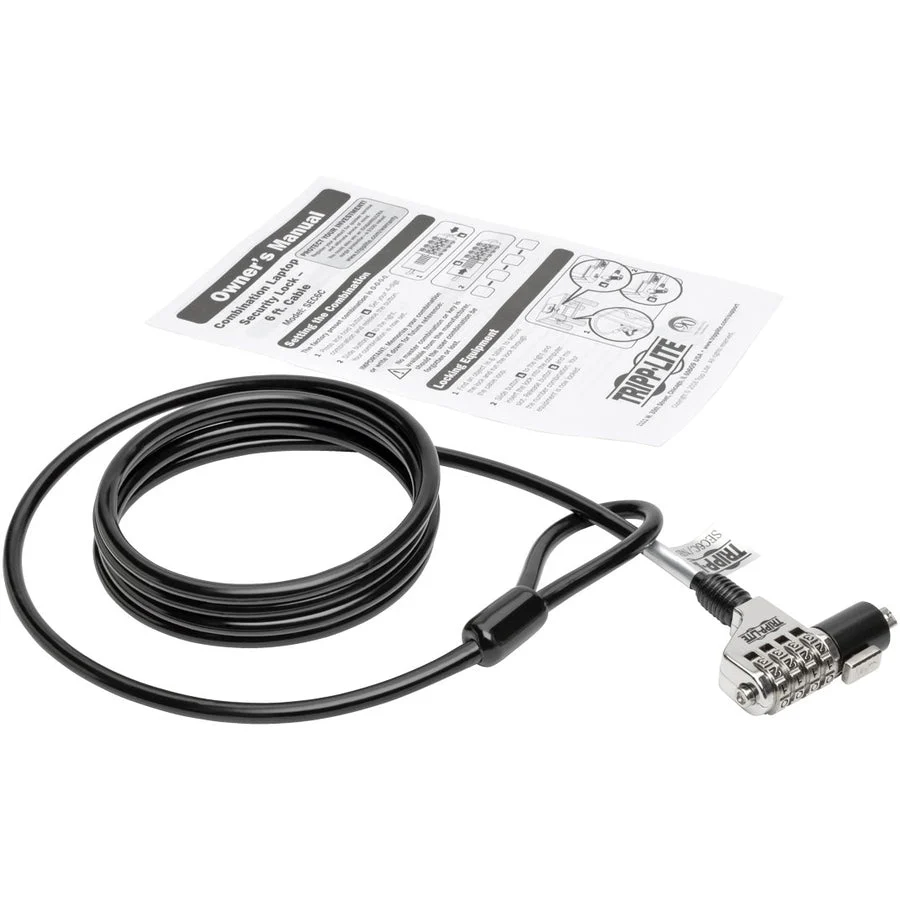 Tripp Lite SEC6C Security Lock for Laptops and Peripherals with 4-Digit Combination and 6 ft. Cable - Image 2