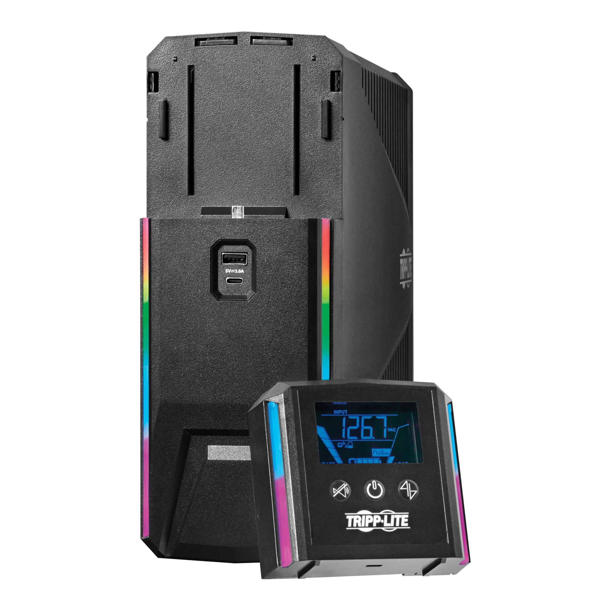 Tripp Lite SMART1500PSGLCD 1500VA 900W 120V Pure Sine Wave Gaming UPS Battery Backup - Image 6