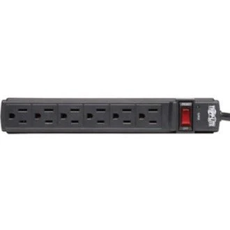 Tripp Lite TLP6B 6ft 360 Joules 6-Outlet Black Protect It! Surge Protector with Diagnostic LED - Image 2
