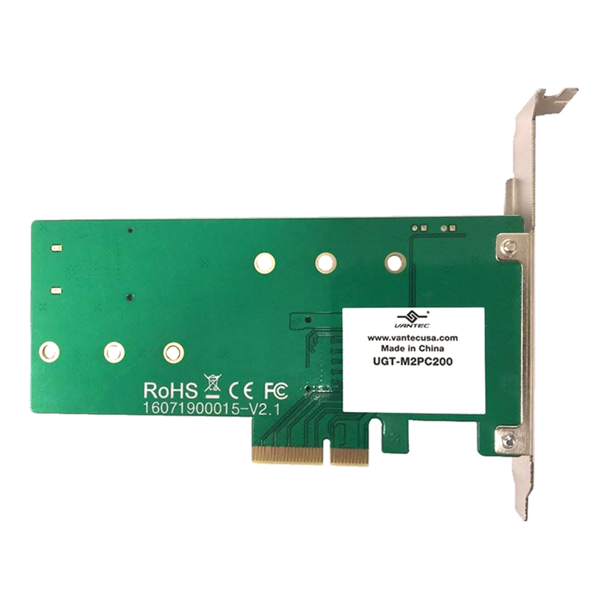 Vantec UGT-M2PC200 M.2 NVMe + M.2 SATA SSD PCIe X4 Adapter - Image 4