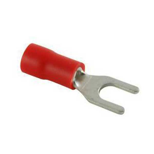 Vinyl Insulated Block Spade 22-18 AWG #10 Stud 100pc