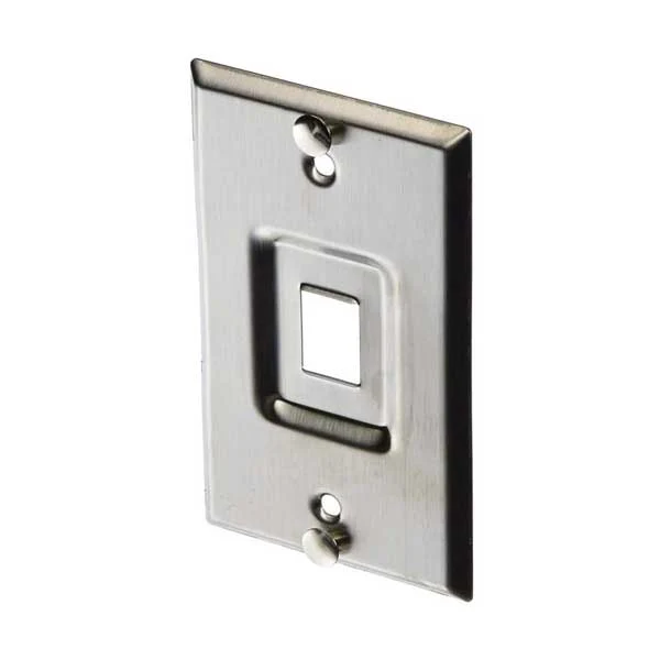 Wavenet 1-Port Single Gang Stainless Steel Wall Plate (WPP01SS)