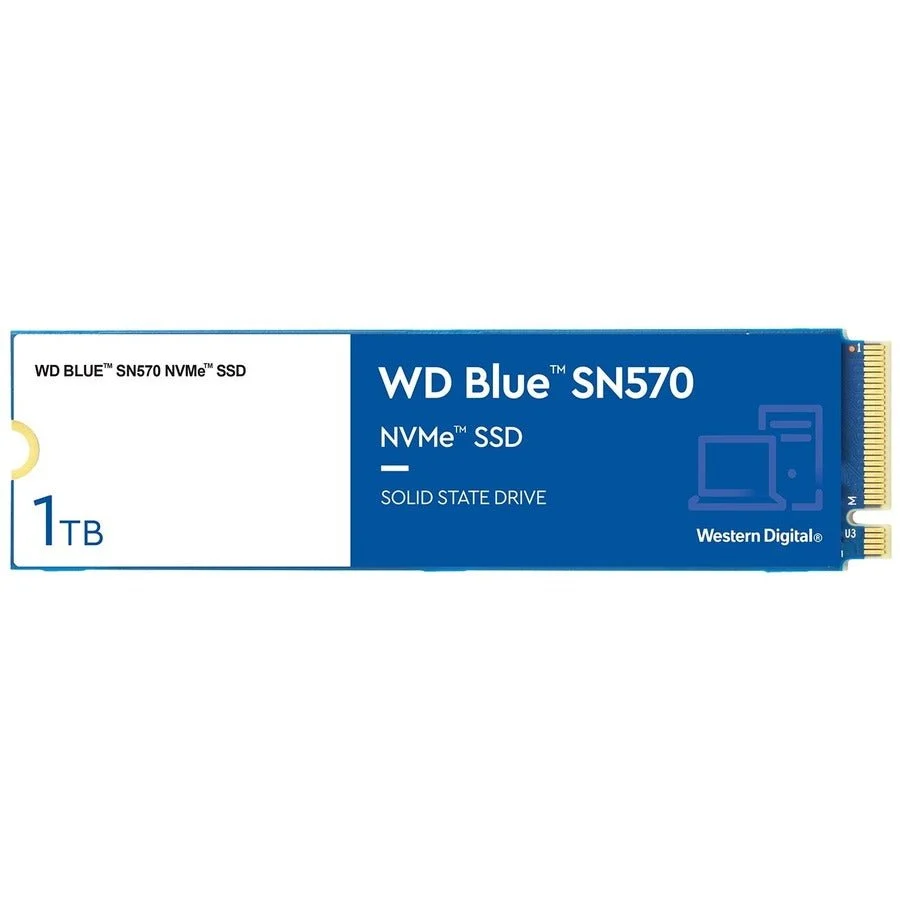 Western Digital WDS100T3B0C 1TB M.2 2280 PCIe Gen3 x4 WD Blue SN570 NVMe SSD