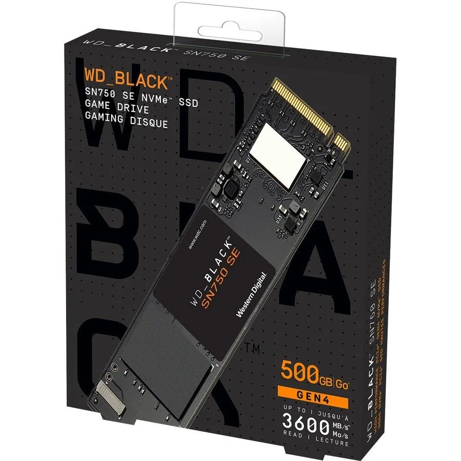 Western Digital WDS500G1B0E 500GB M.2 2280 WD Black SN750 SE NVMe SSD - Image 3