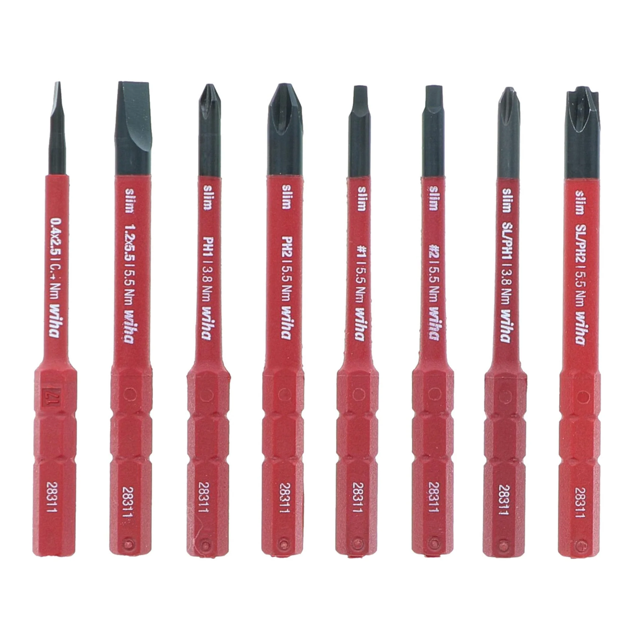 Wiha 28789 11-Piece Insulated TorqueVario-S (10-50 in/lbs) and Slimline Blade Set - Image 2
