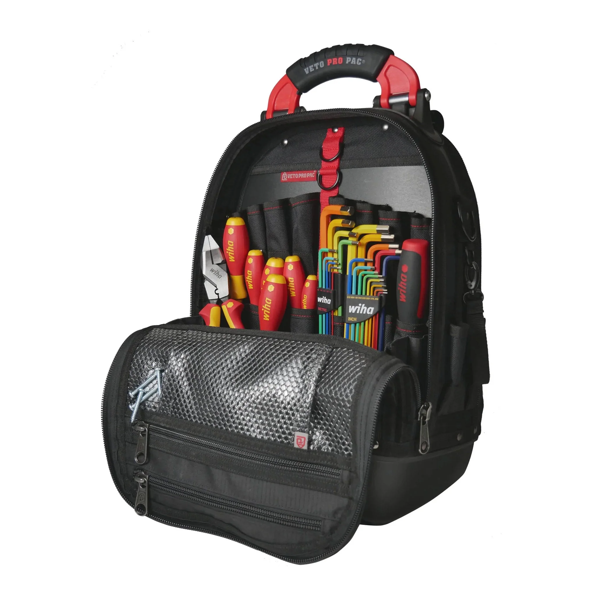Wiha 91596 30-Piece RedStripe Heavy-Duty Tech Pac Backpack Tool Kit - Image 2