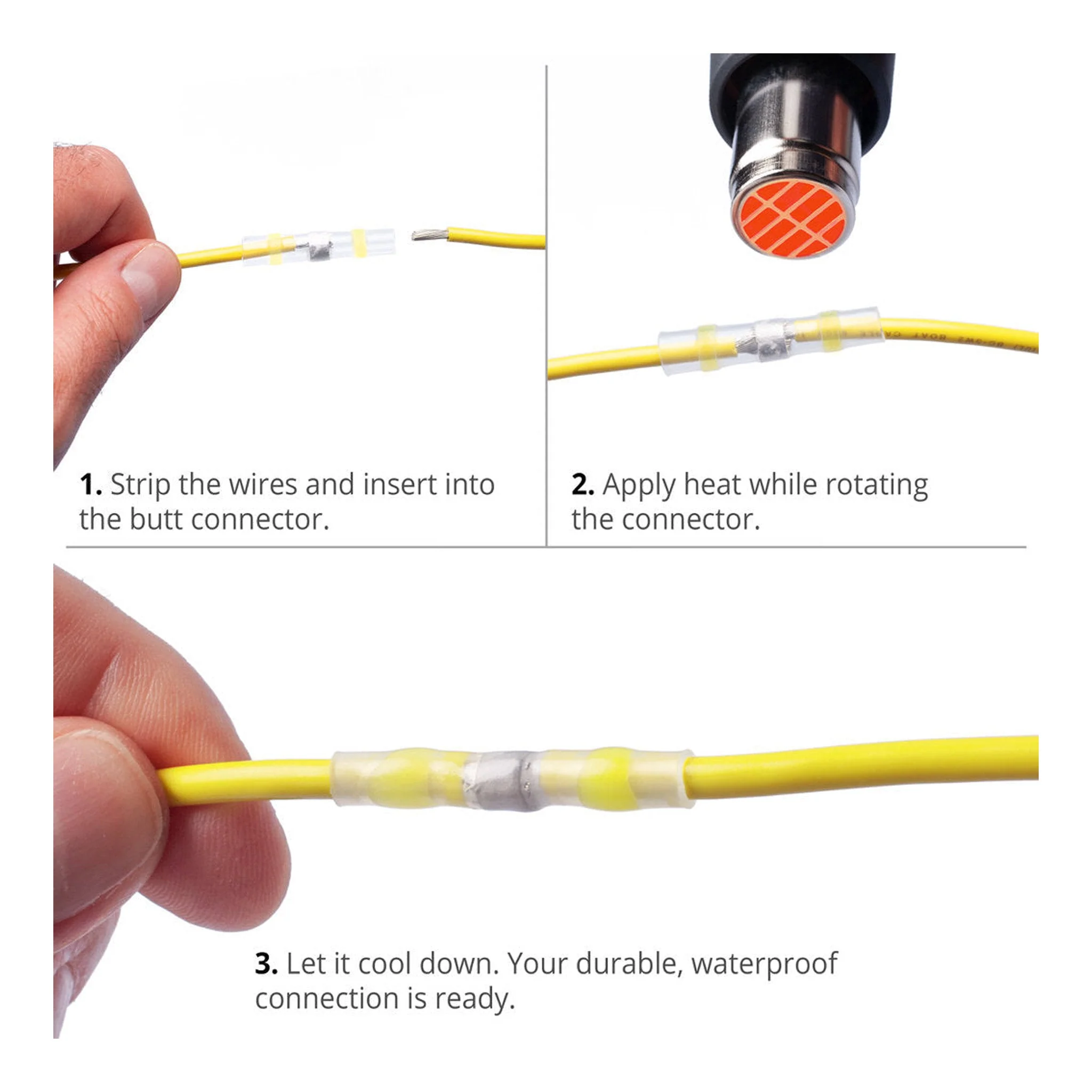 Wirefy 50-Piece Color Coded Adhesive Solder Seal Wire Connectors Kit - Image 7