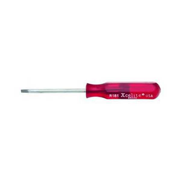 Xcelite 1/8" x 2" Round Blade Pocket Clip Style Screwdriver