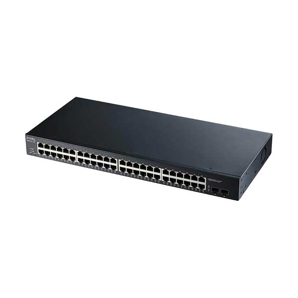 Zyxel 48-port Gigabit Smart Managed Switch with 2x GbE SFP Uplink | SMB Network Solution | GS1900-48